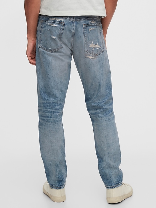 Image number 2 showing, 1969 Destructed Slim Taper Selvedge Jeans