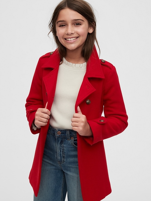 Image number 2 showing, Kids Wool Peacoat