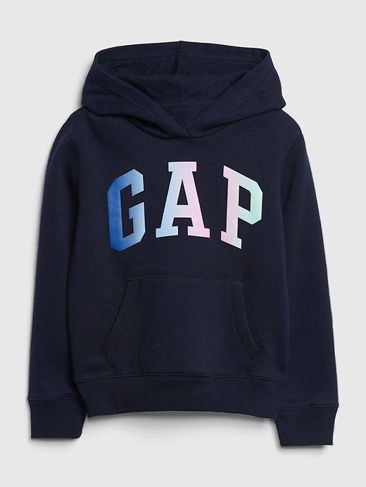 1 of 8 showing, with the color dark night of product Kids Gap Logo Hoodie