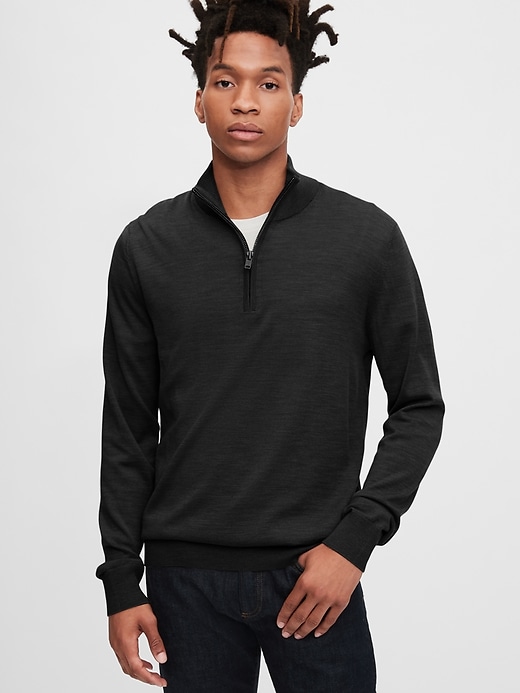 Image number 10 showing, Merino Mockneck Sweater