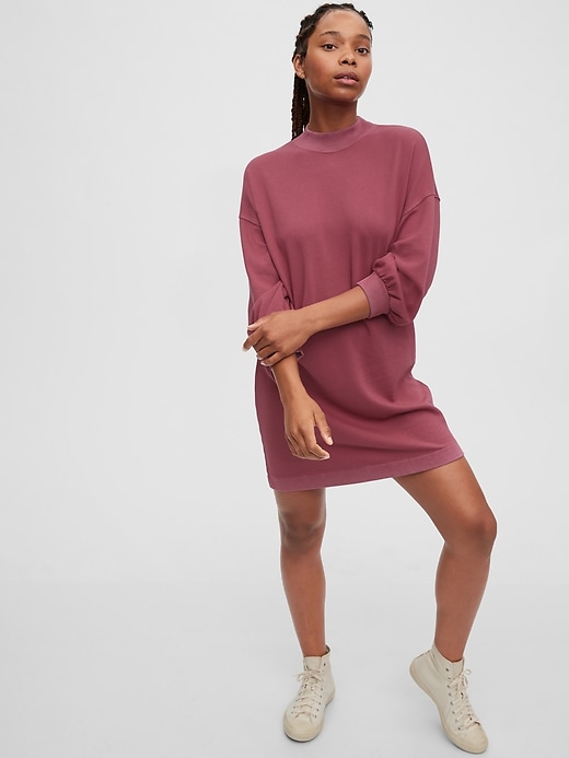 Image number 7 showing, Crewneck T-Shirt Dress in French Terry