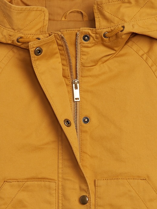Image number 4 showing, Kids Cropped Utility Jacket with Stretch