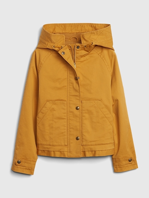 Image number 1 showing, Kids Cropped Utility Jacket with Stretch