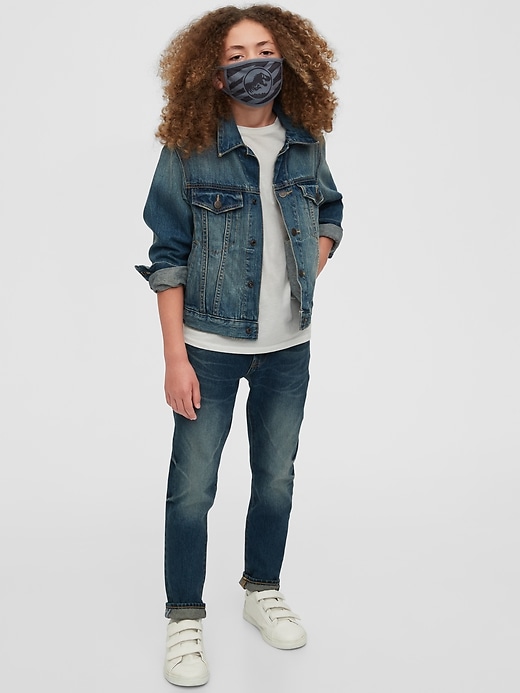 2 of 8 showing, with the color multi jurassic park of product Kids Jurassic Park Face Mask (3-Pack)
