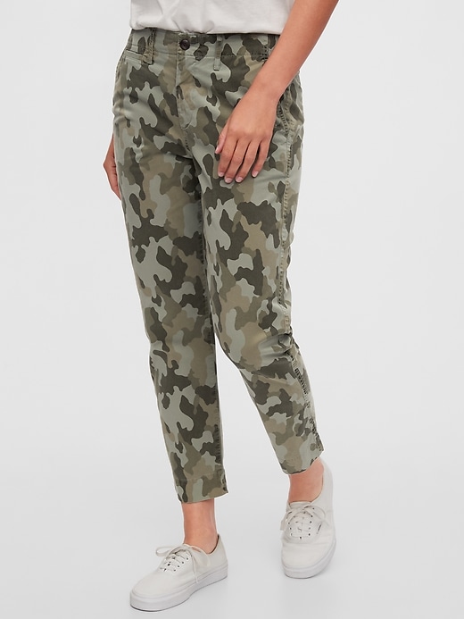 Image number 1 showing, Camo Straight Leg Khakis