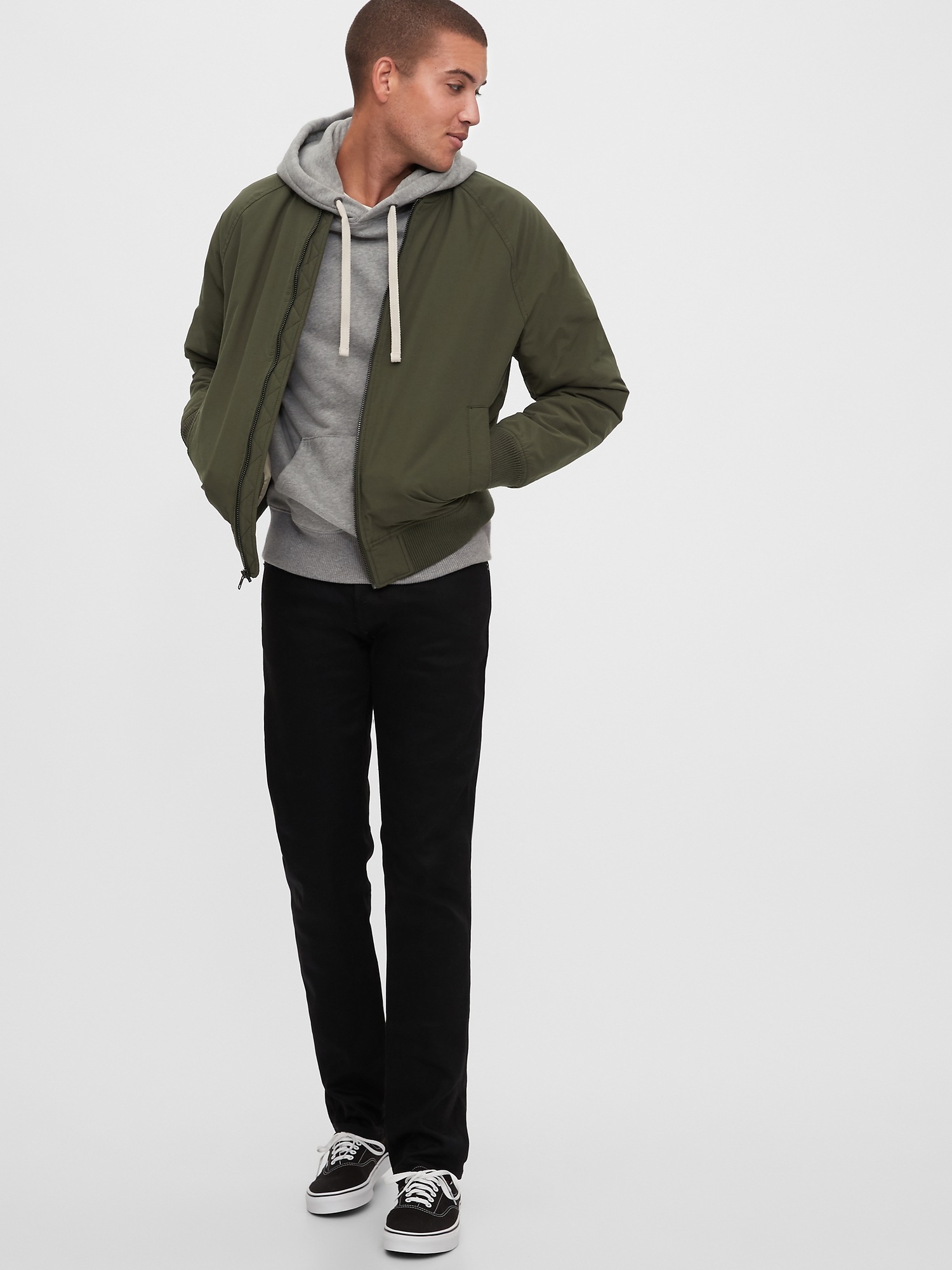 gap nylon bomber jacket