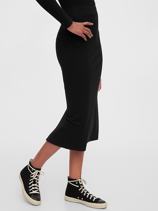 Ribbed Pencil Skirt Gap