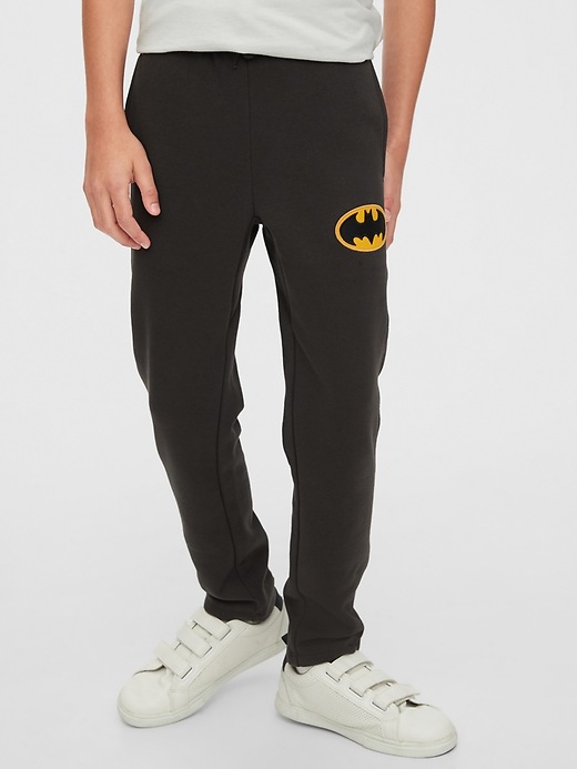 2 of 8 showing, with the color flint gray of product GapKids &#124 DC™ Joggers