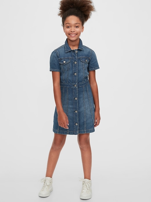 Image number 2 showing, Kids Denim Dress