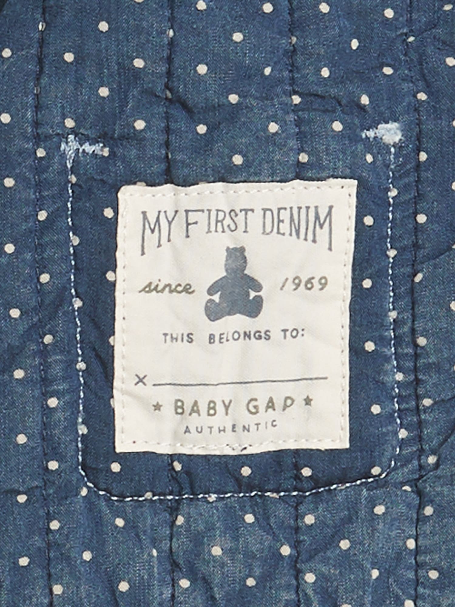 gap quilted denim jacket