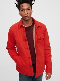 gap moleskin shirt jacket