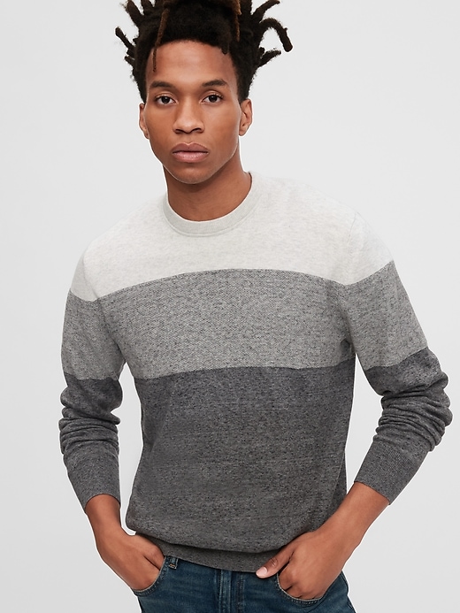 gap color block sweater