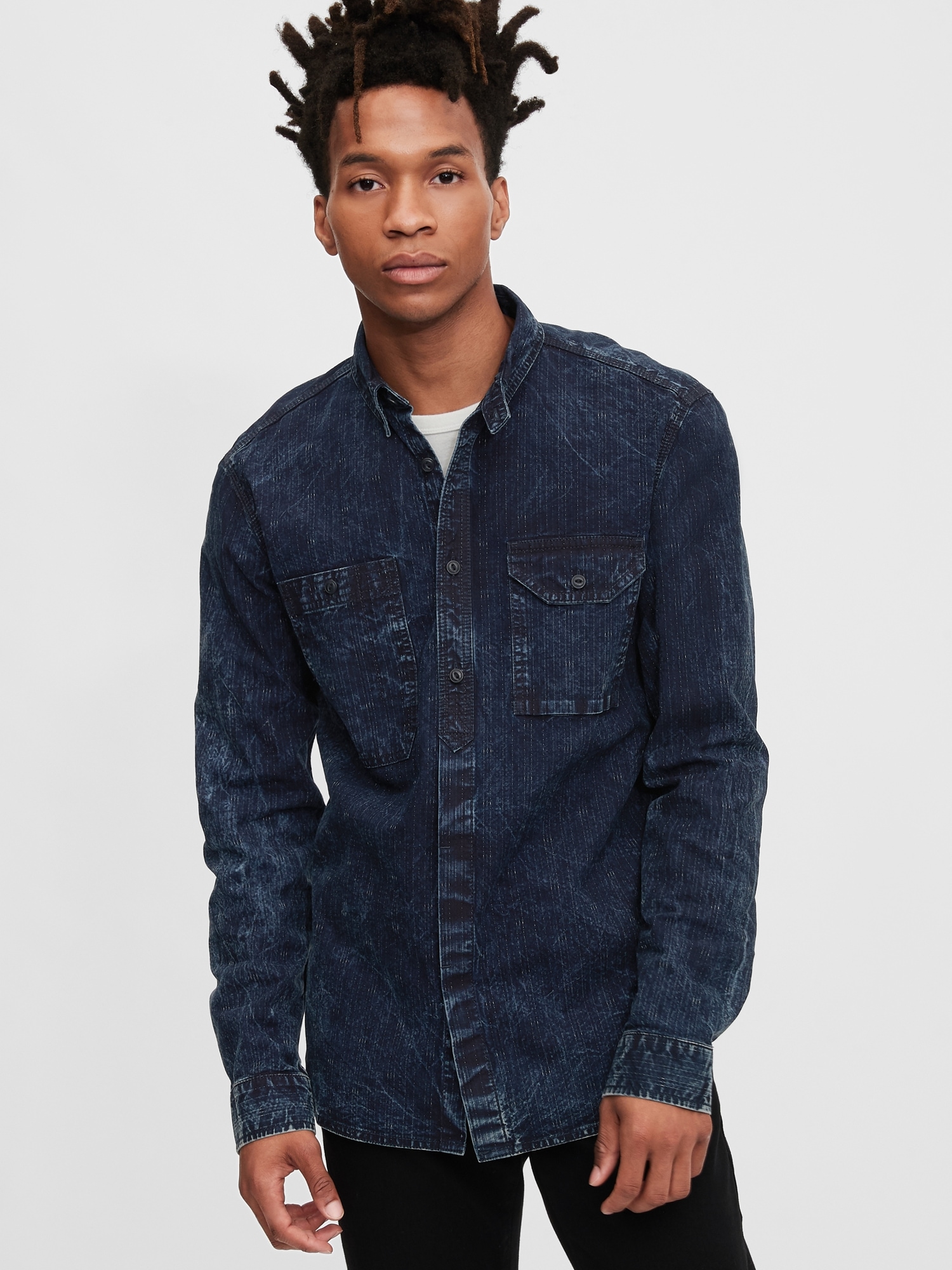 Gap 1969 denim on sale shirt