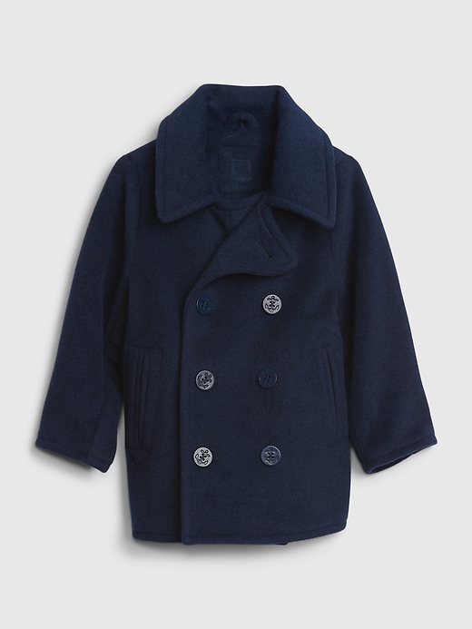 Image number 1 showing, Toddler Wool Peacoat