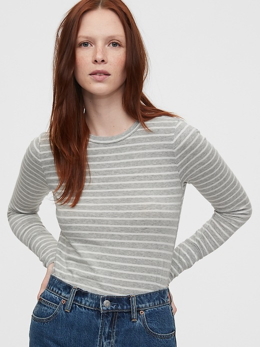 Image number 5 showing, Striped Feather T-Shirt