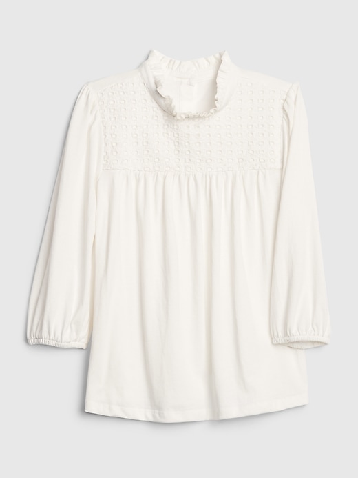 1 of 8 showing, with the color ivory frost of product Kids Eyelet Top