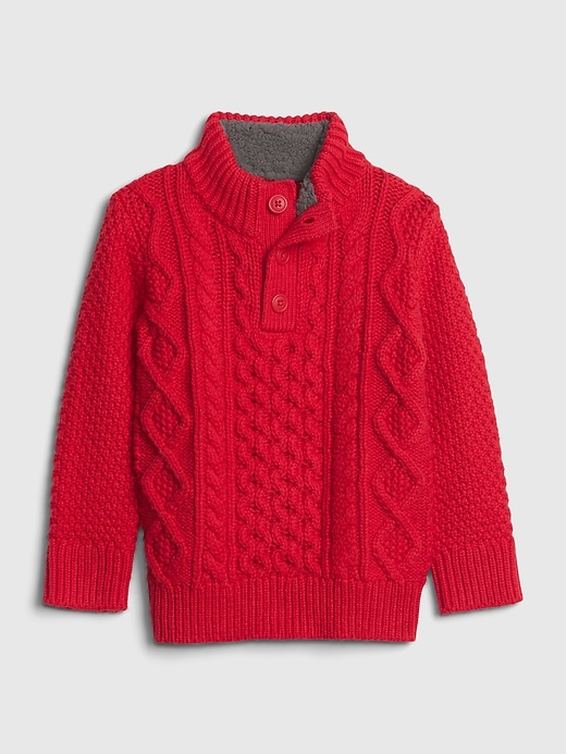 Image number 1 showing, Toddler Cable Knit Sweater