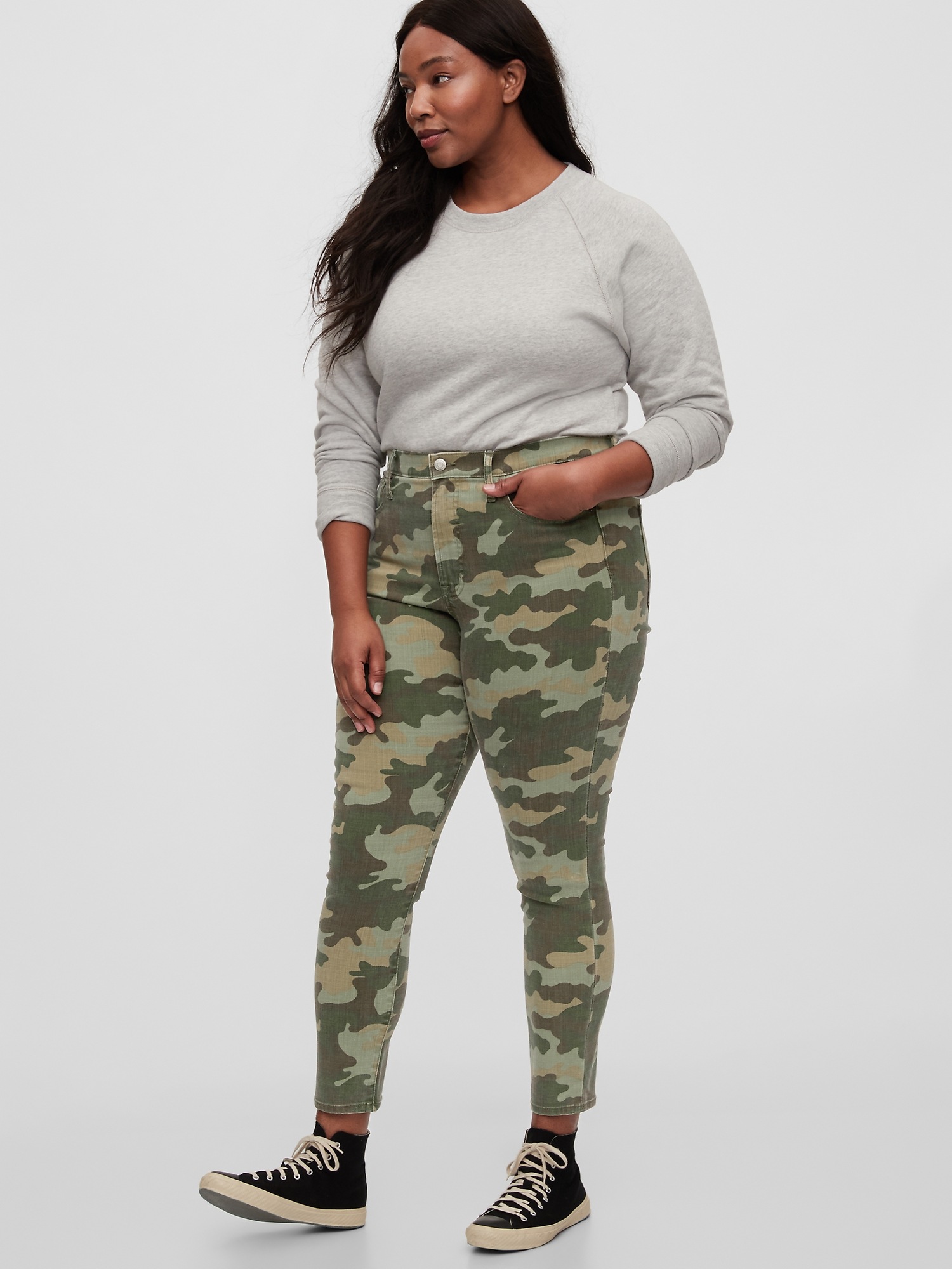 gap camo jeans