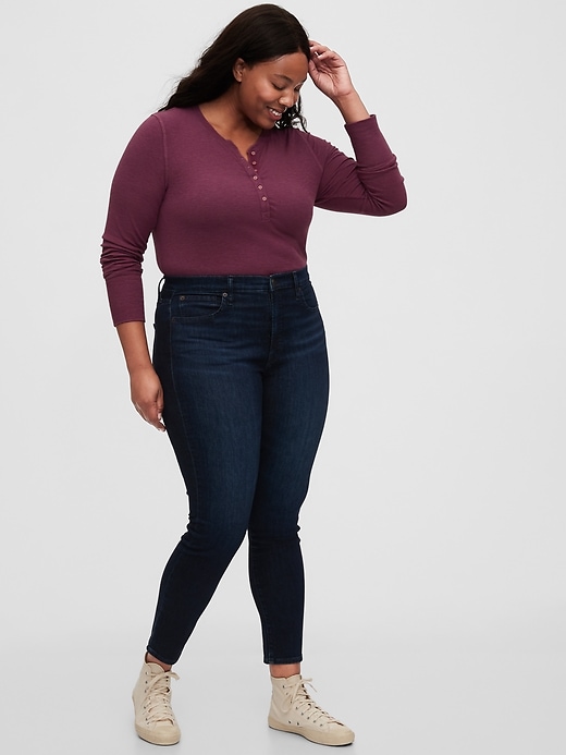 Image number 6 showing, High Rise Skinny Jeans with Secret Smoothing Pockets With Washwell&#153 