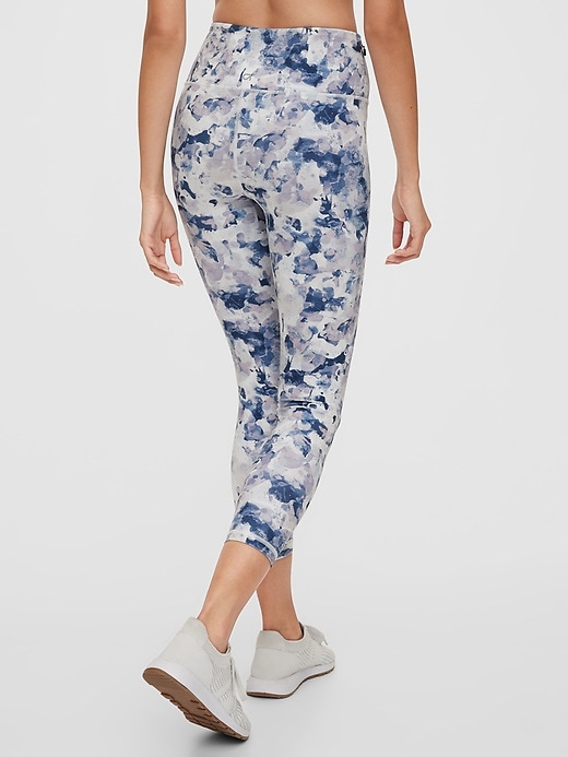 2 of 8 showing, with the color blue print of product GapFit High Rise Leggings in Eclipse
