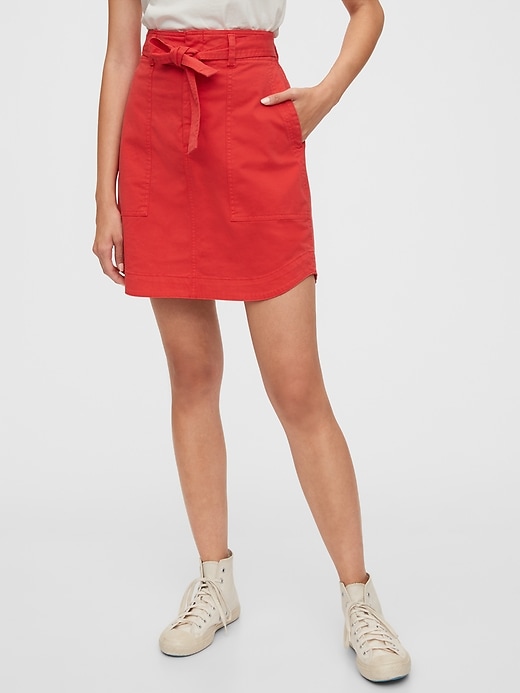 Red utility skirt discount