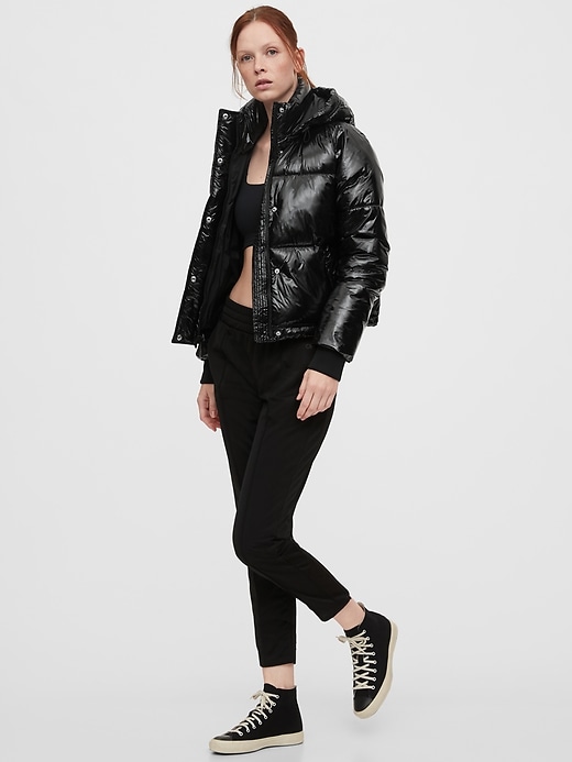 Image number 5 showing, Upcycled Cropped Midweight Puffer Jacket