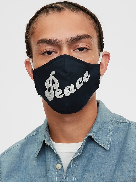 2 of 8 showing, with the color green camo of product Adult Contour Mask with Filter Pocket (3-Pack)