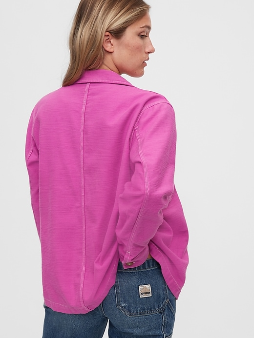 2 of 8 showing, with the color pink standard of product Shirt Jacket