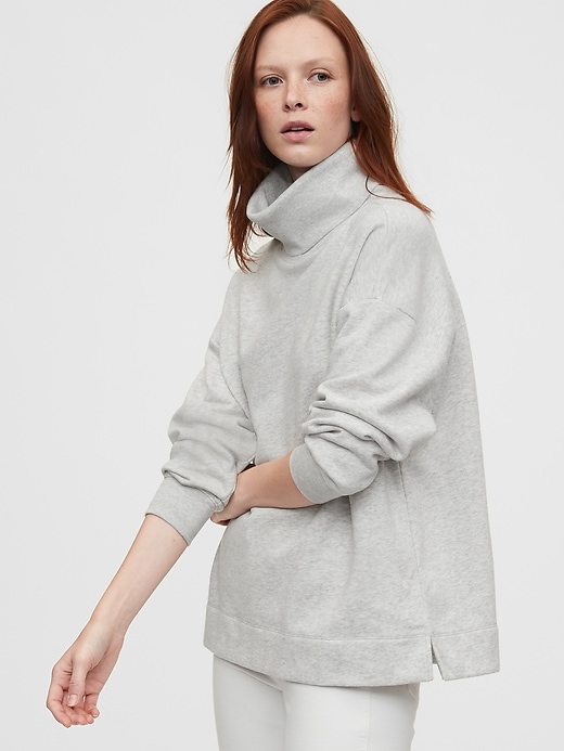 View large product image 1 of 1. Vintage Soft Oversized Turtleneck Sweatshirt