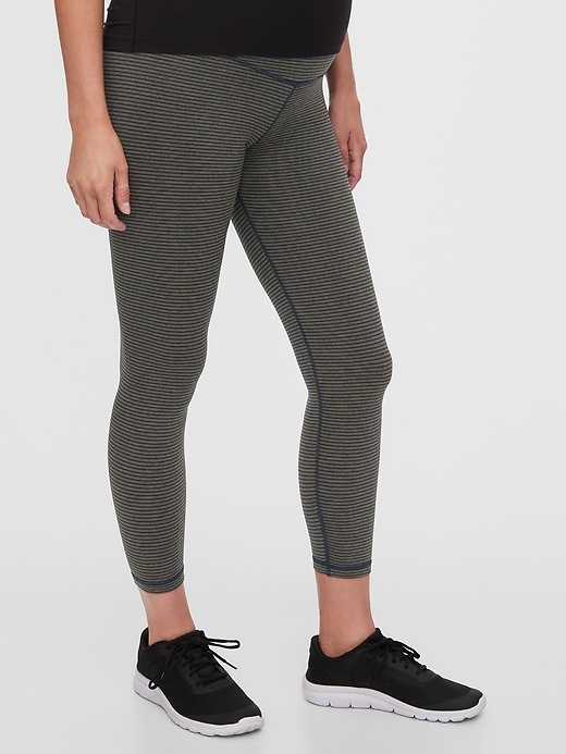 View large product image 1 of 1. Maternity GapFit Full Panel Propel 7/8 Leggings in Eclipse
