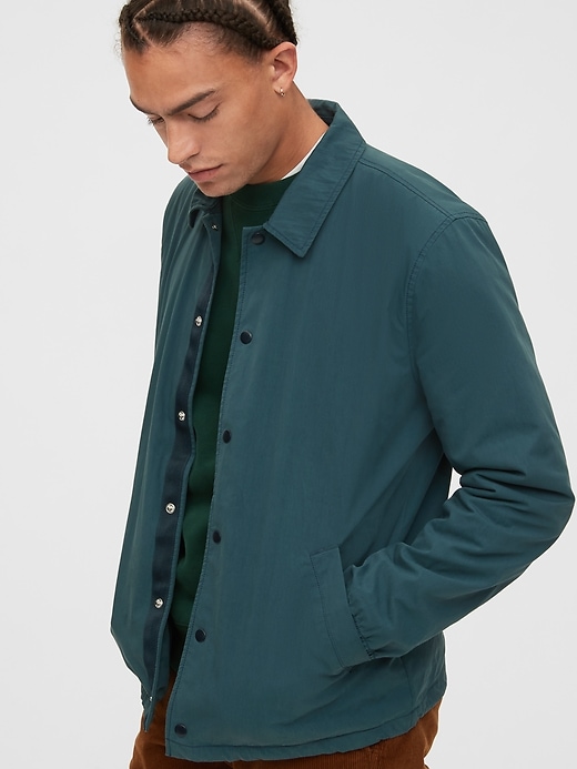 Image number 1 showing, Nylon Coach Jacket