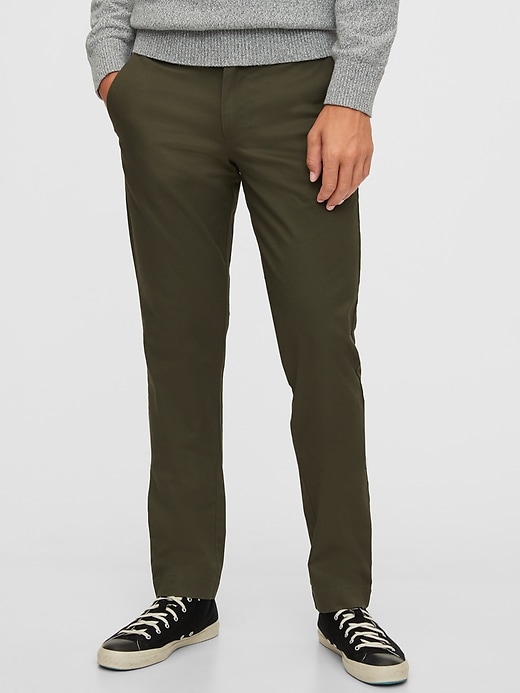gap khakis lived in slim stretch