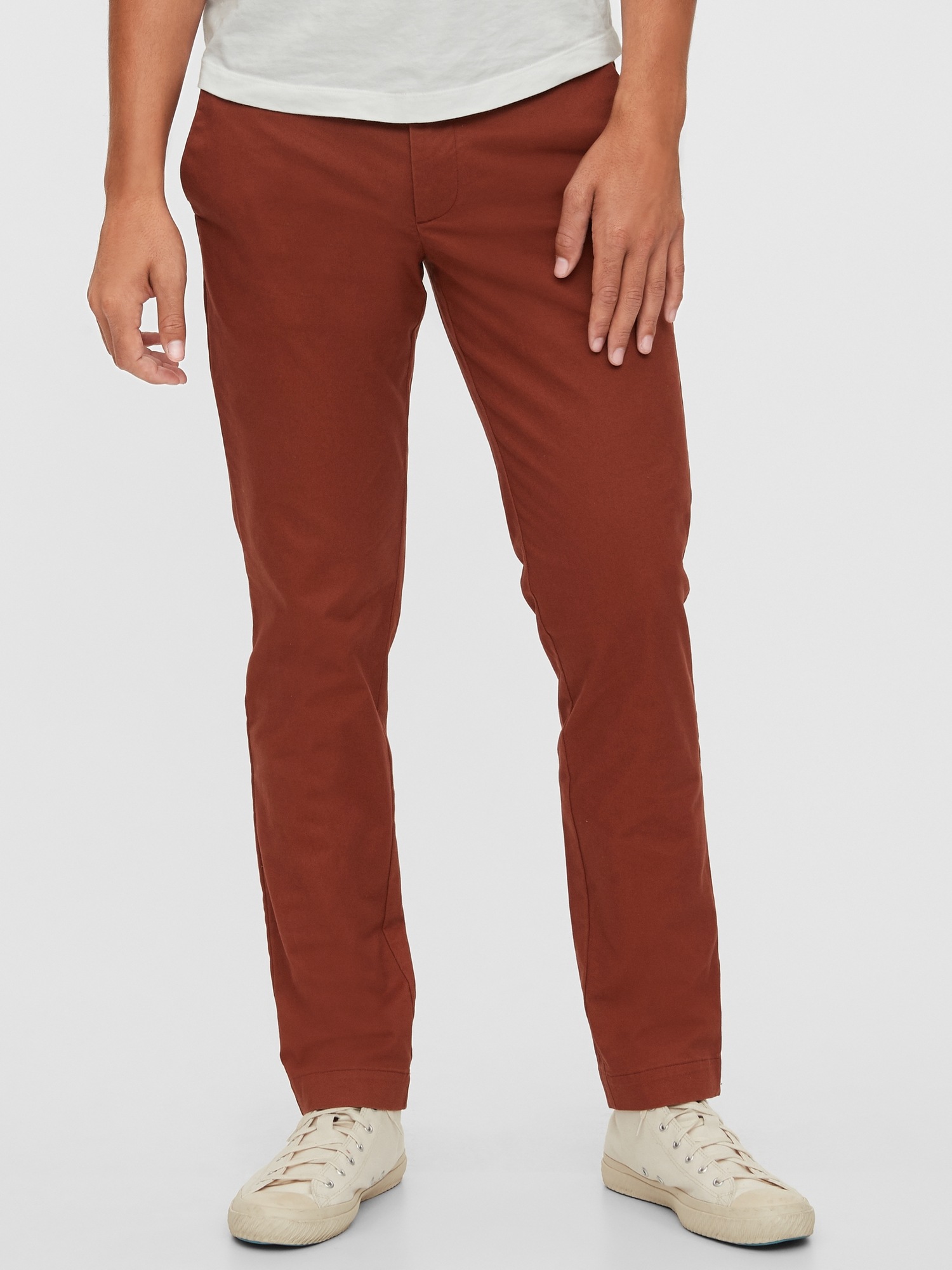 gap khakis lived in slim stretch