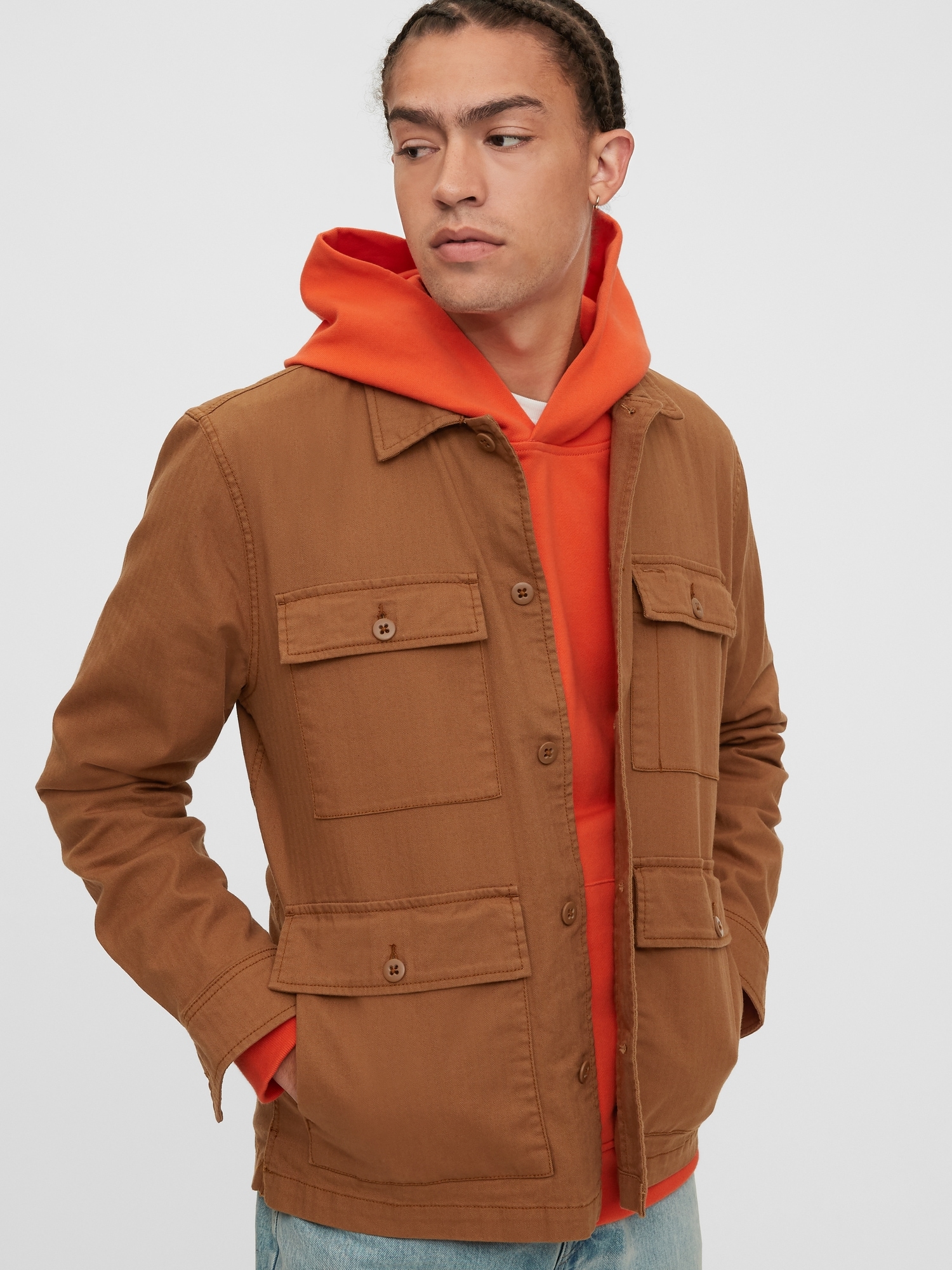 gap utility shirt jacket