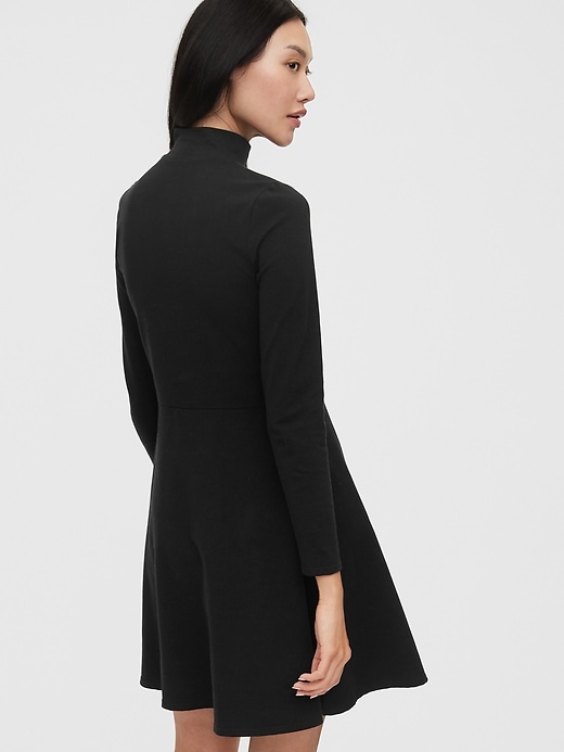 Image number 2 showing, Turtleneck Fit & Flare Dress