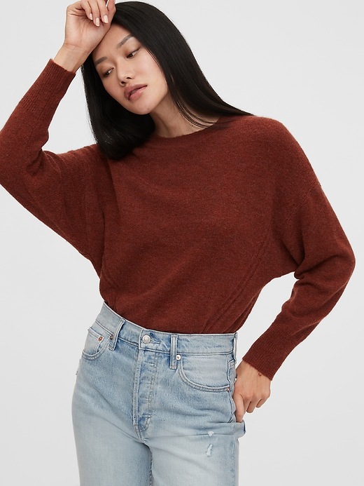 View large product image 1 of 1. Dolman Crewneck Sweater