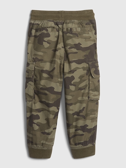 Image number 2 showing, Toddler Lined Cargo Pull-On Joggers