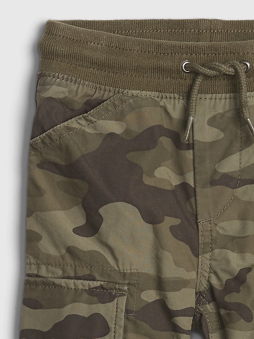 Image number 3 showing, Toddler Lined Cargo Pull-On Joggers