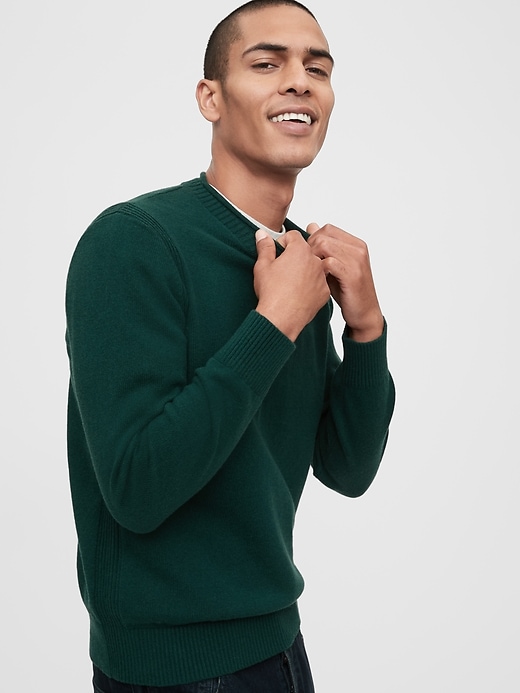 Image number 7 showing, Wool Roll Neck Sweater