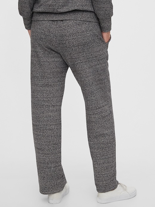 2 of 8 showing, with the color medium gray of product Maternity Cozy Wide-Leg Pants