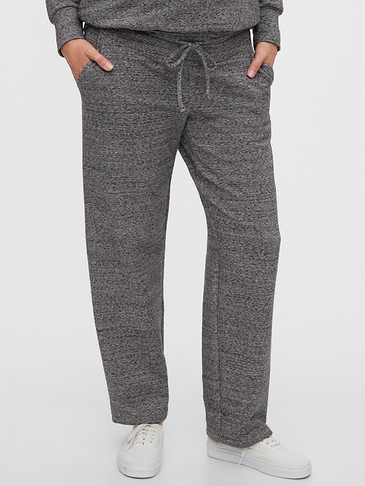 Image number 1 showing, Maternity Cozy Wide-Leg Pants