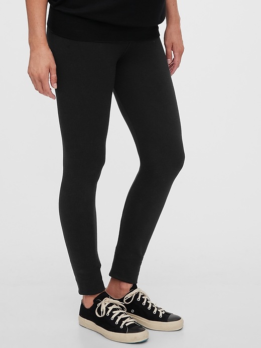 Image number 5 showing, Maternity Full Panel Supersoft Terry Leggings