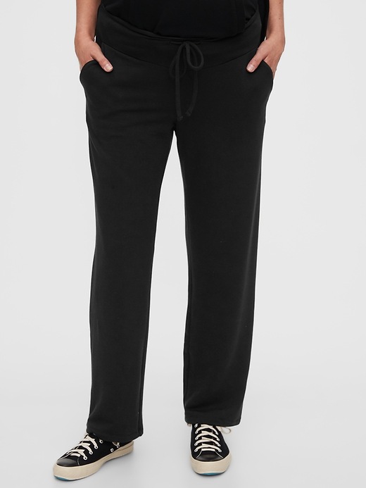 Image number 5 showing, Maternity Cozy Wide-Leg Pants
