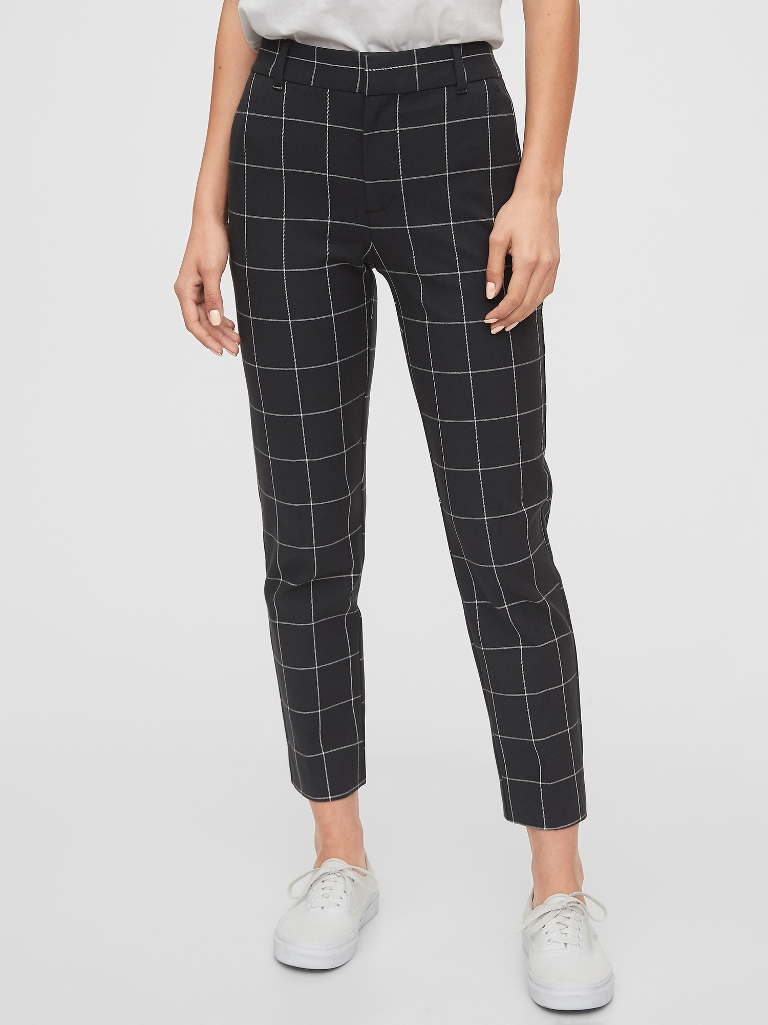 Gap checkered pants deals