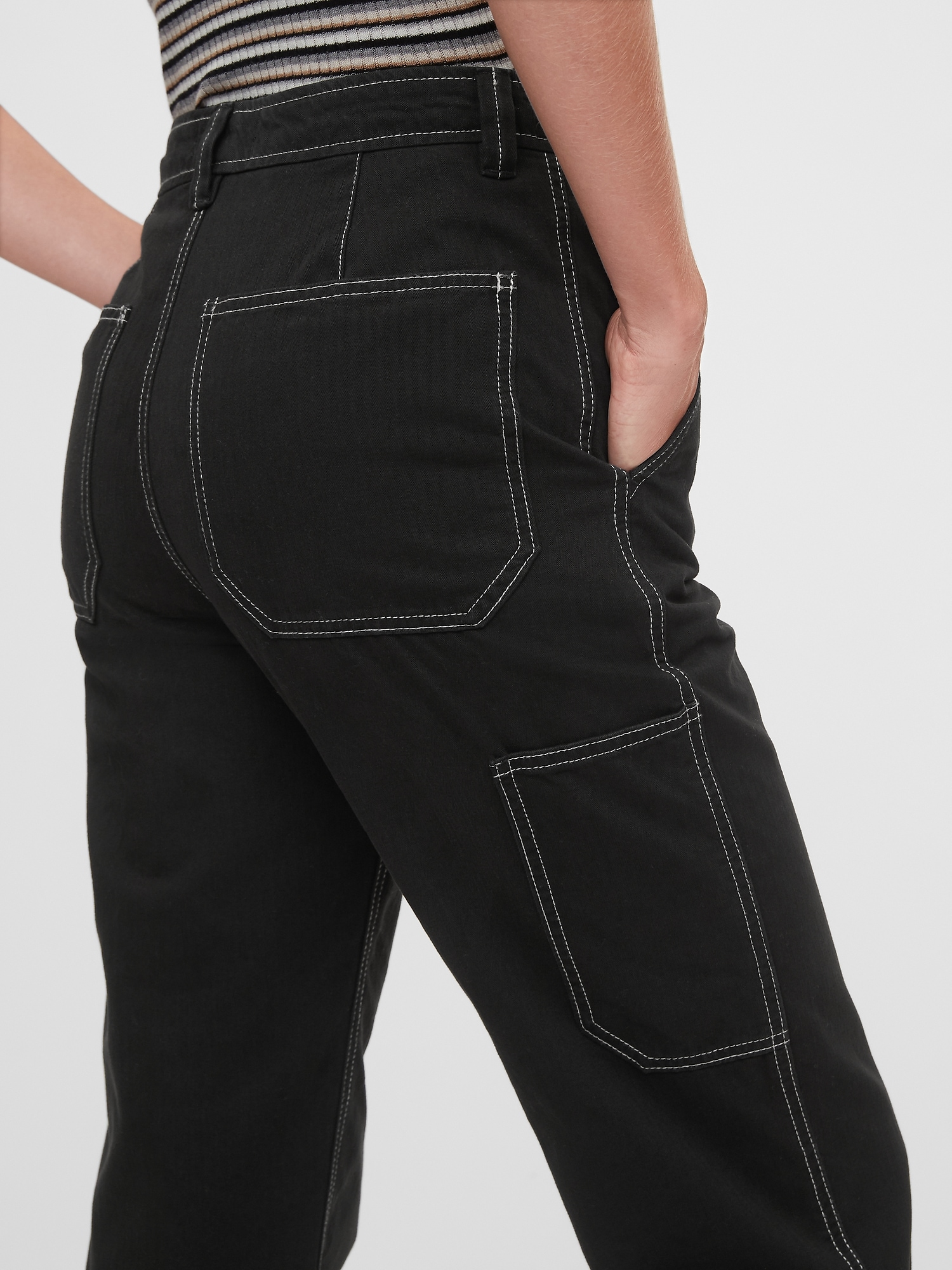 gap high rise pants