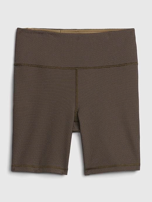 Image number 6 showing, GapFit High Rise Eclipse Honeycomb Bicycle Shorts