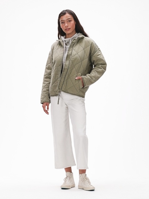 gap quilted denim jacket