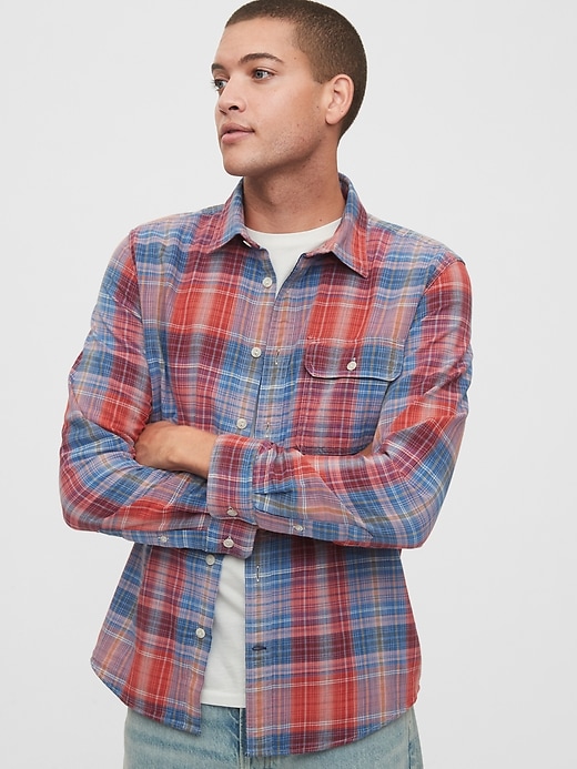 Image number 8 showing, Double-Face Shirt in Untucked Fit
