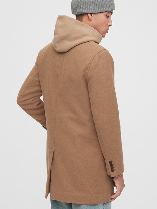 2 of 8 showing, with the color classic camel brown of product Wool Topcoat