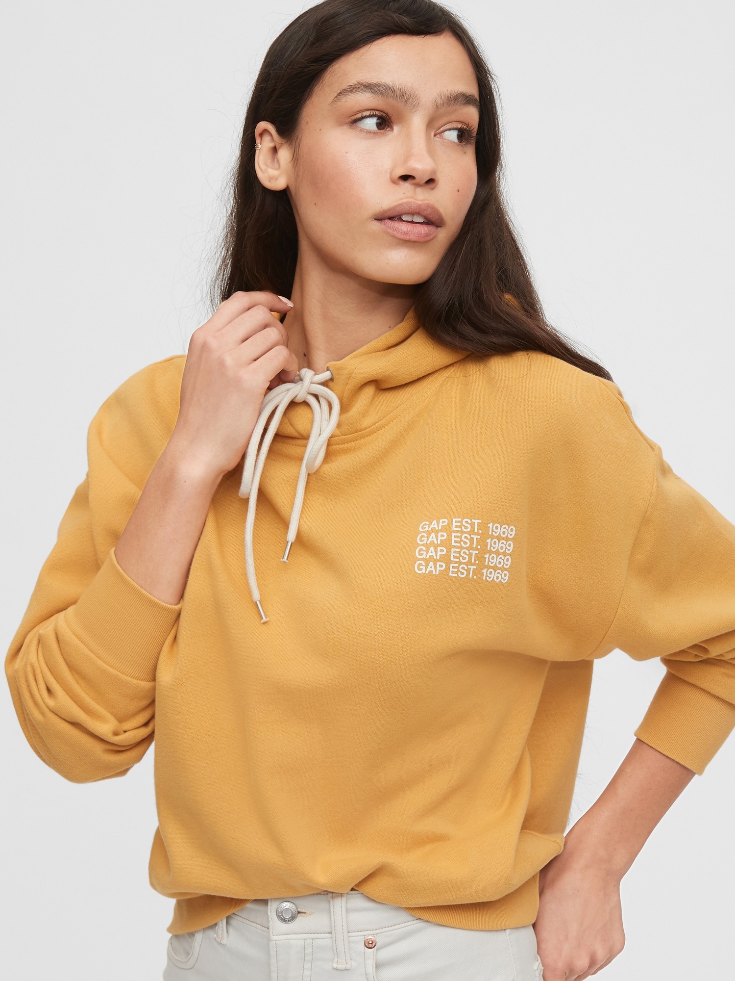 gap cropped hoodie